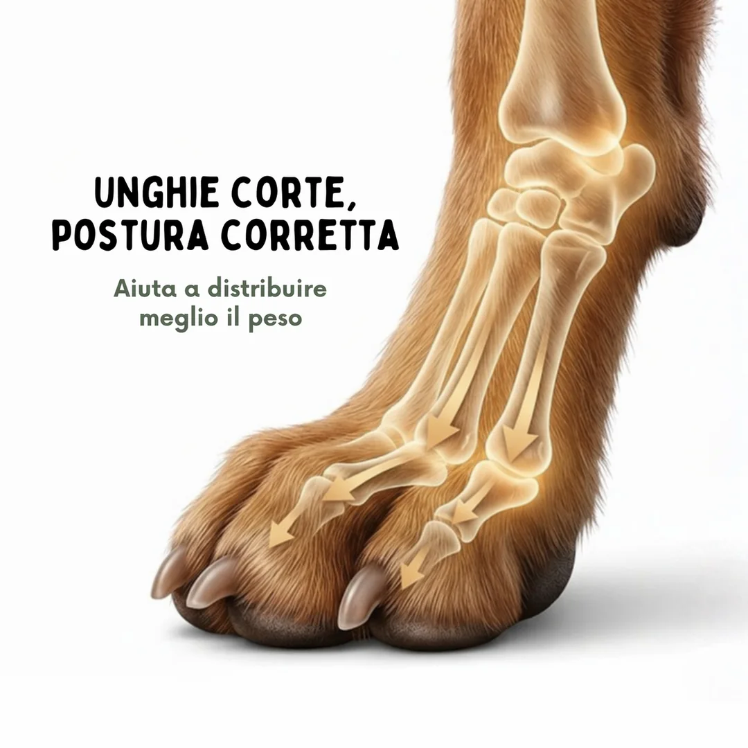 Dopo: unghie corte e postura corretta
